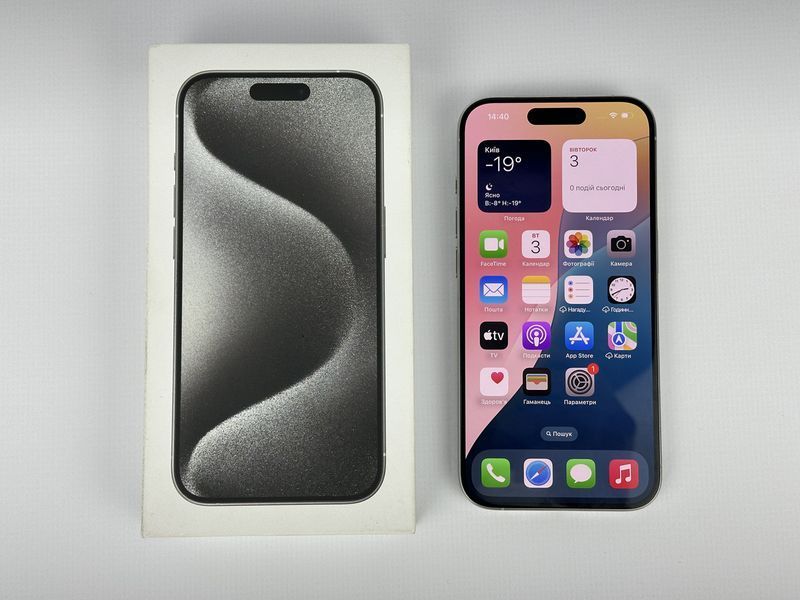 Apple iPhone 15 Pro 128 GB White Titanium Neverlock 2913390263 фото Apple iPhone 15 Pro 128 GB White Titanium Neverlock 2913390263 фото